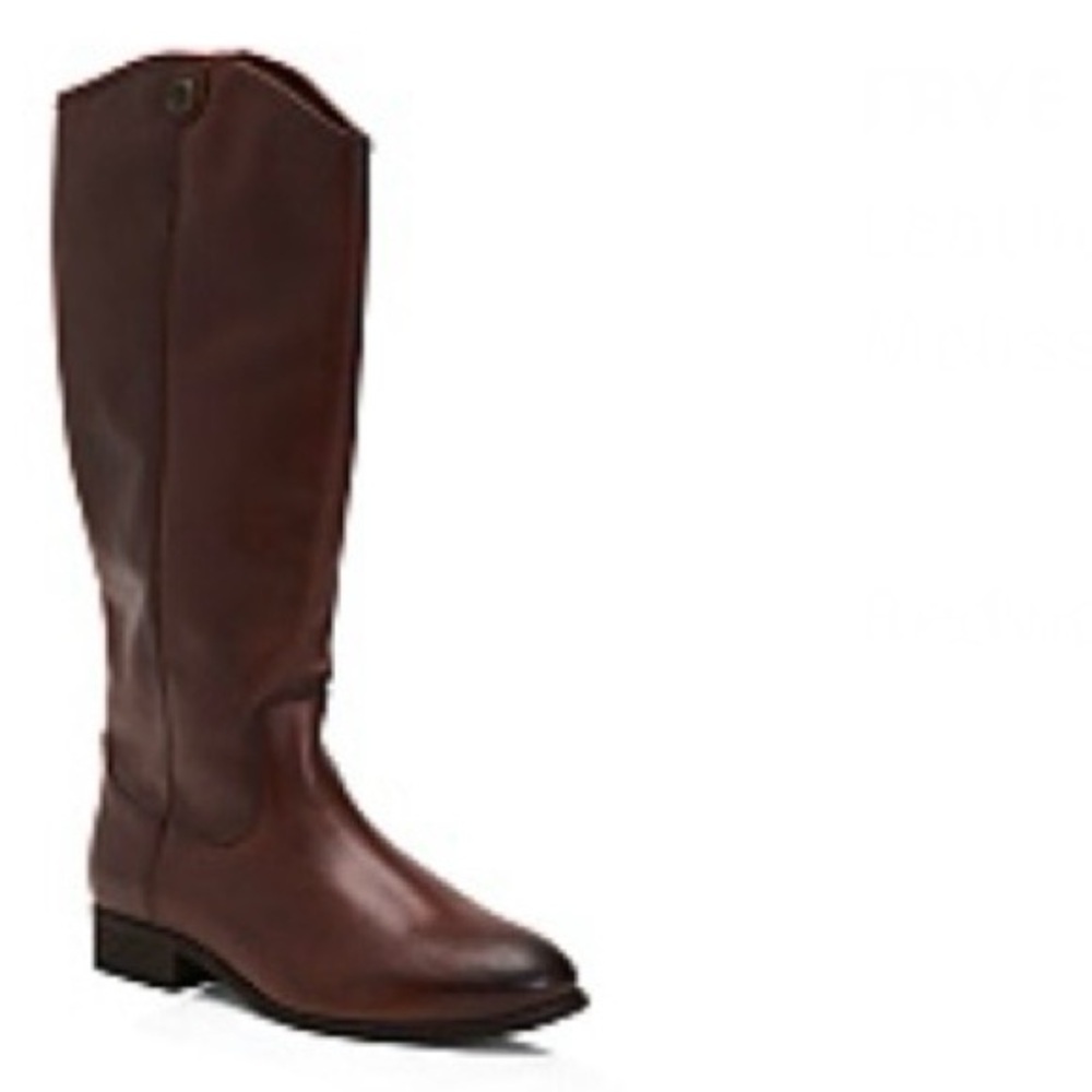 Nib Frye Melissa Button 2 Leather Boots In Color Redwood Size 9.5 M Wc